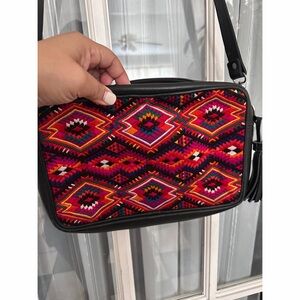 Patterned Huipil Crossbody Bag